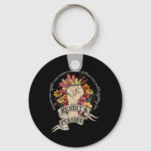 Anti Trump Resist Womens Rights Protest Equality F Keychain
