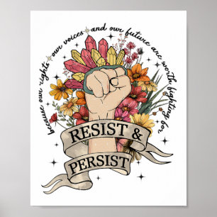 Anti Trump Resist Womens Rights Protest Equality F Poster