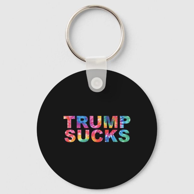 Anti Trump Shirts  Keychain (Front)