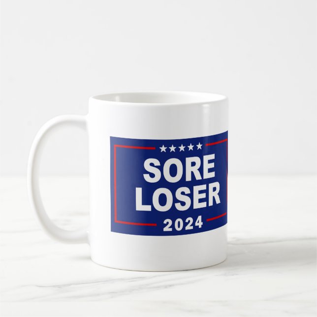 Anti-Trump Sore Loser 2024 Coffee Mug (Left)