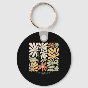 Anti Trump Subtle Not My President Flowers Womens Keychain