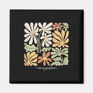Anti Trump Subtle Not My President Flowers Womens Magnet