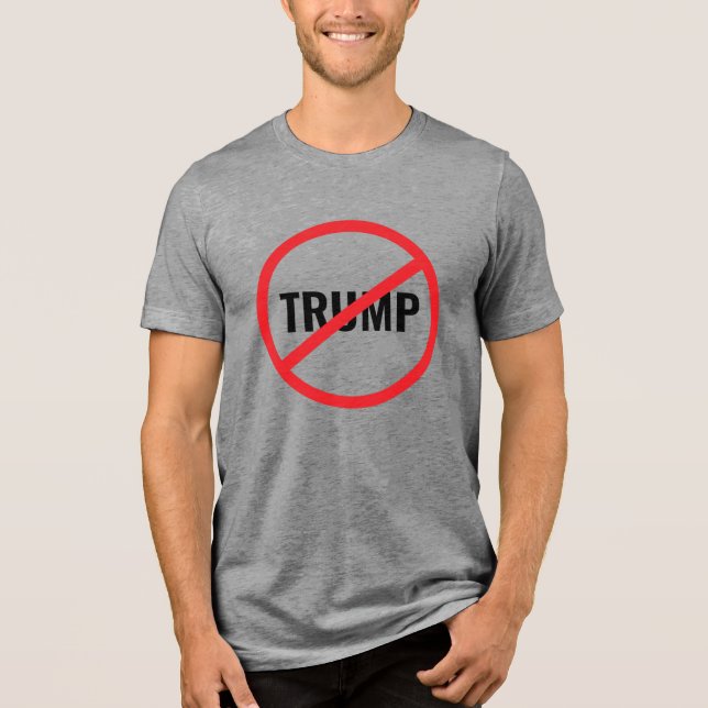 Anti-Trump Tri-Blend Shirt (Front)