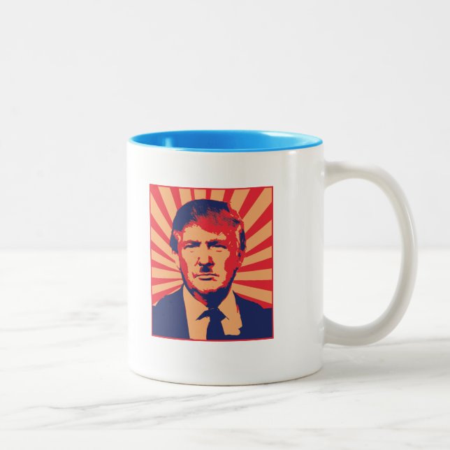 Anti-Trump Two-Tone Coffee Mug (Right)