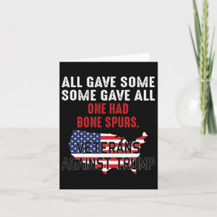 Anti Trump Veterans Against Trump  Card