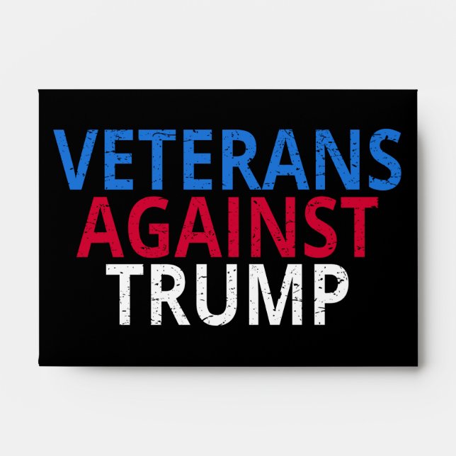 Anti-Trump - Veterans Against Trump Envelope (Front)