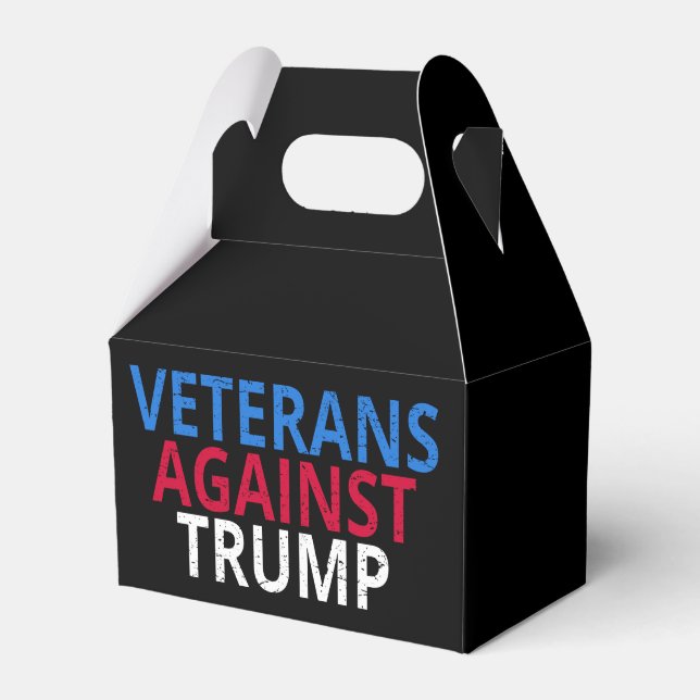 Anti-Trump - Veterans Against Trump Favor Box (Front Side)