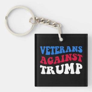 Anti-Trump - Veterans Against Trump II Keychain