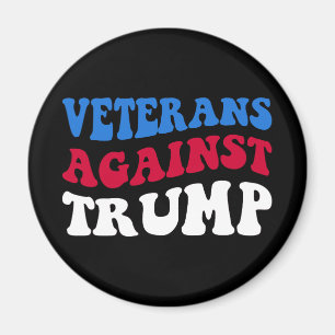 Anti-Trump - Veterans Against Trump II Magnet