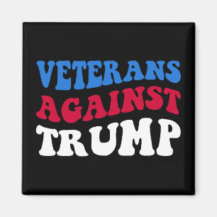 Anti-Trump - Veterans Against Trump II Magnet