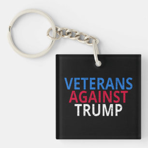 Anti-Trump - Veterans Against Trump Keychain