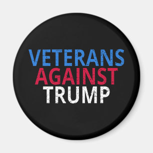 Anti-Trump - Veterans Against Trump Magnet