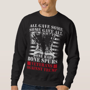 Anti-Trump Veterans Draught   Dodger Cadet Bone Sweatshirt