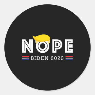 Anti Trump - Vote Biden For President 2020 - Trump Classic Round Sticker