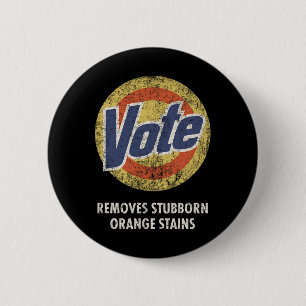 Anti-Trump Vote Detergent Fun Vintage 2 Inch Round Button