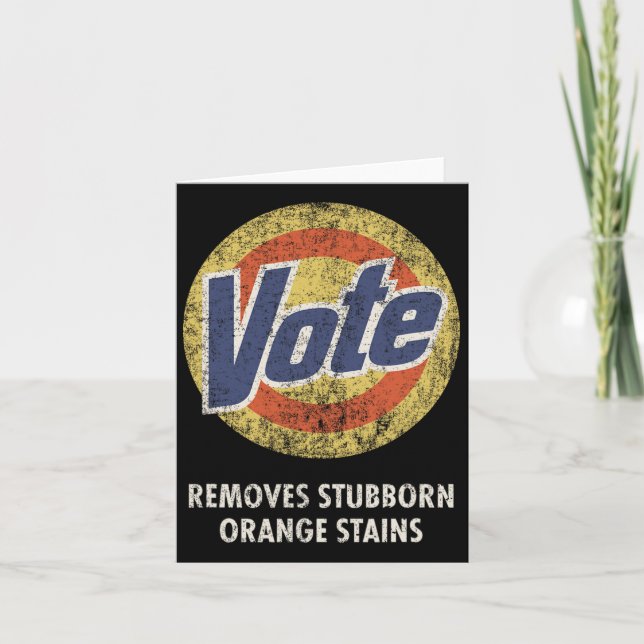 Anti-trump Vote Detergent Fun Vintage  Card (Front)