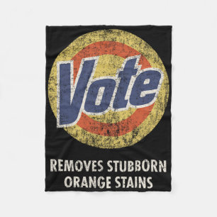 Anti-trump Vote Detergent Fun Vintage Fleece Blanket