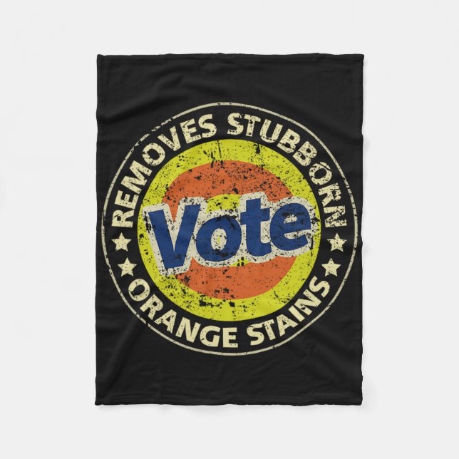 Anti-trump Vote Detergent Funny Gifts  Fleece Blanket (Front)