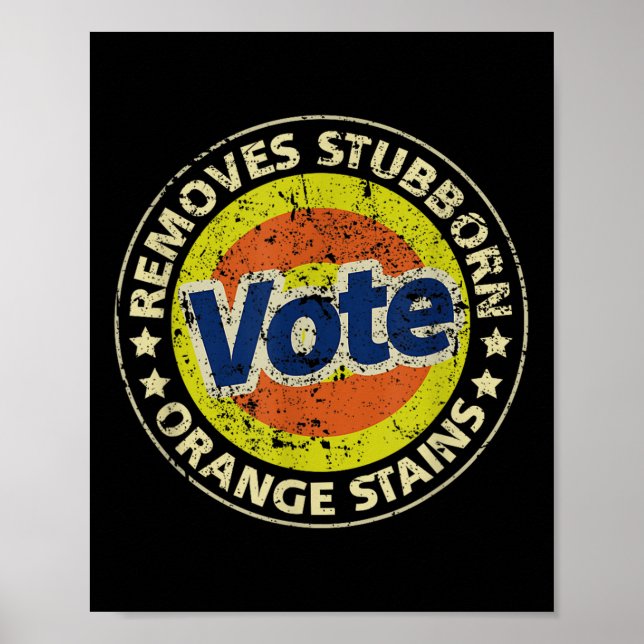Anti-trump Vote Detergent Funny Gifts  Poster (Front)