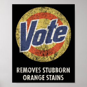 Anti-trump Vote Laundry Detergent Funny Vintage  Poster