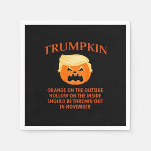 Anti Trumpkin Funny Halloween Napkin
