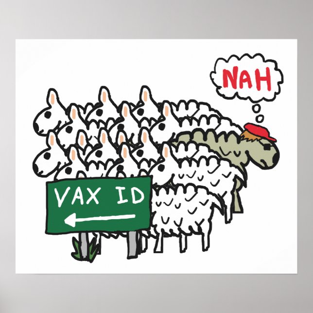 Anti Vaccine ID Passport Poster (Front)