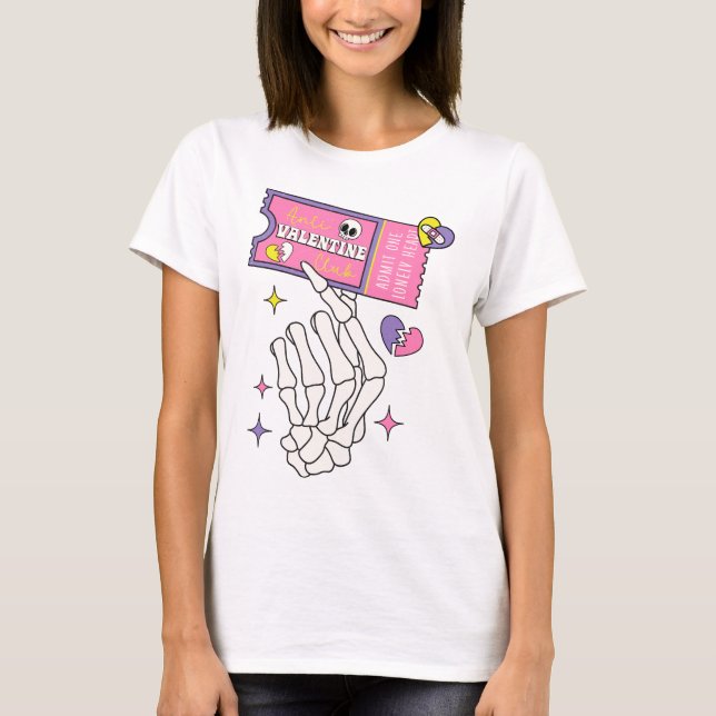 Anti Valentine Club Coupon T-Shirt (Front)