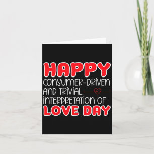 Anti Valentines Day Anti Love Valentine Hate Sing  Card