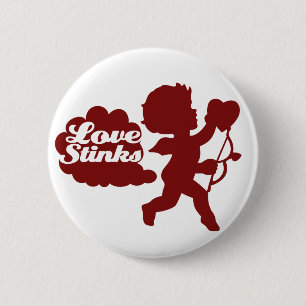 Anti-valentines day Cupid 2 Inch Round Button