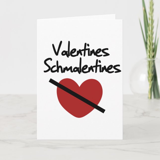 Anti valentines day humour holiday card (Front)