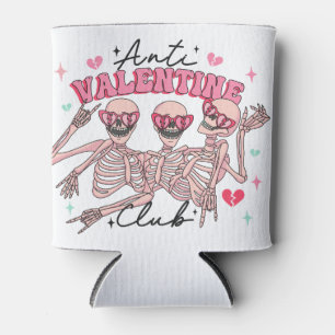 Anti Valentines Day Skeletons  Can Cooler