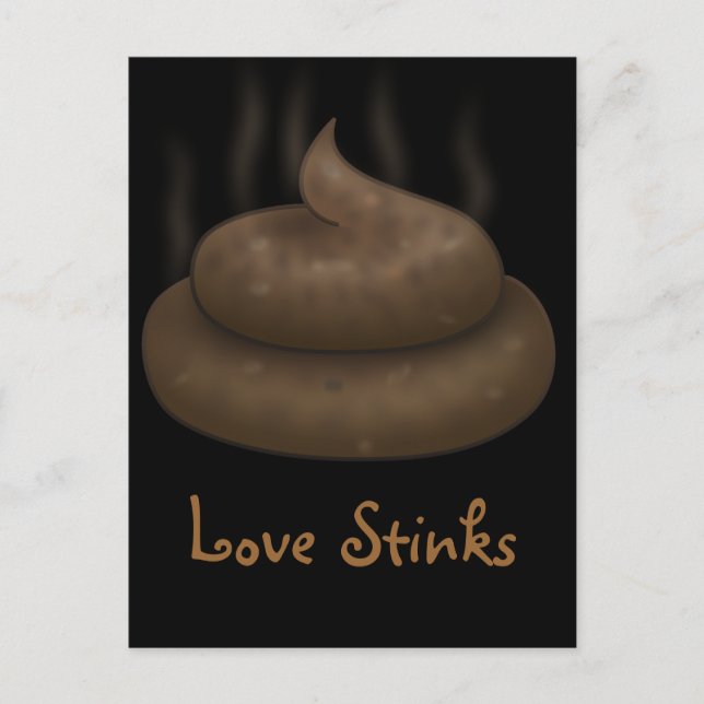 Anti-Valentines: Love is just a bunch of crap Holiday Postcard (Front)