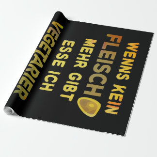 Anti Vegan Meat Saying Wrapping Paper
