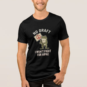 Anti War Frog No Draught Iran Tri-Blend Shirt