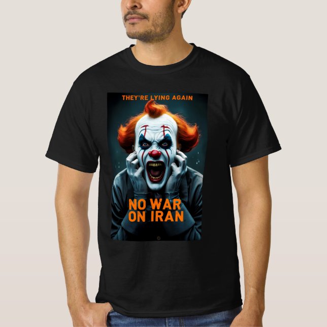 Anti War No War On Iran Tee (Front)