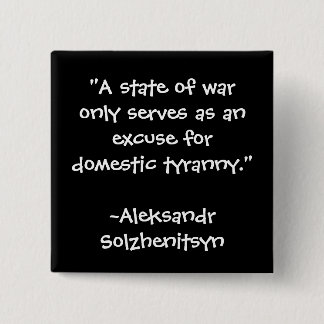 ANTI WAR QUOTE BUTTON