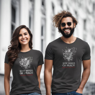 Anti-War T-shirt   Grenade & Flower   Stop war