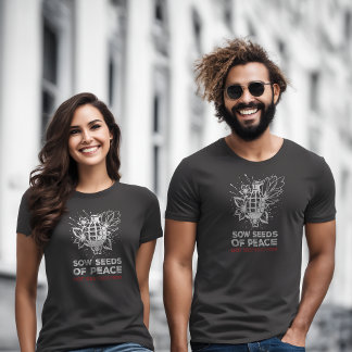 Anti-War T-shirt | Grenade & Flower | Stop war