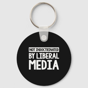 Anti Woke American Flag Conservative Republican 1 Keychain