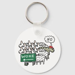Anti Woke Keychain