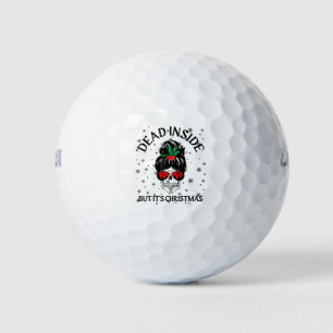 Anti Xmas When You're Dead Inside But It's Christm Golf Balls