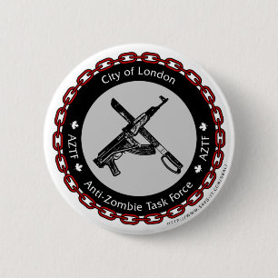 Anti-Zombie Task Force 2 Inch Round Button