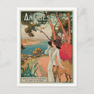 Antibes Côte d'Azur France Vintage Postcard
