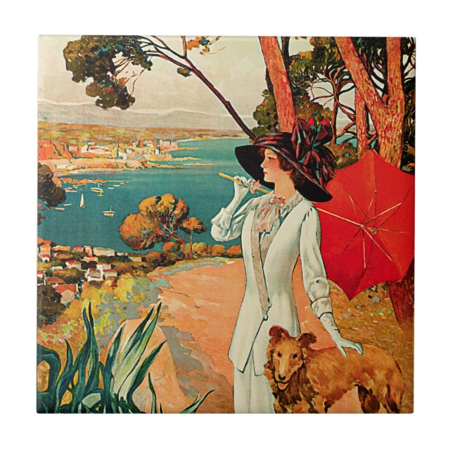 Antibes ~ Cote D'Azur Tile (Front)