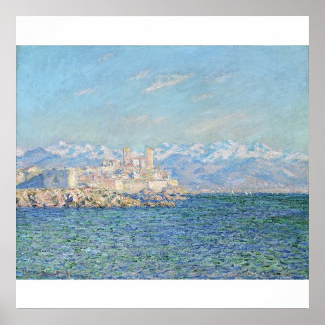 Antibes, Effet après-midi (1888) Poster (Devant)