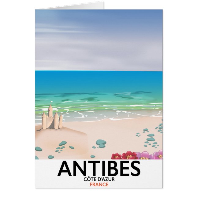 Antibes France Beach poster (Front)