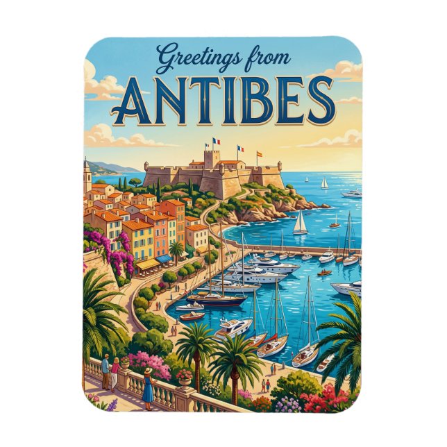 Antibes France Magnet (Vertical)