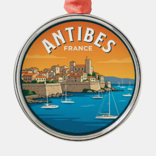 Antibes France Metal Ornament