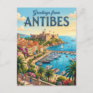 Antibes France Postcard