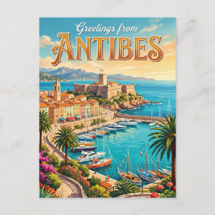 Antibes France Postcard